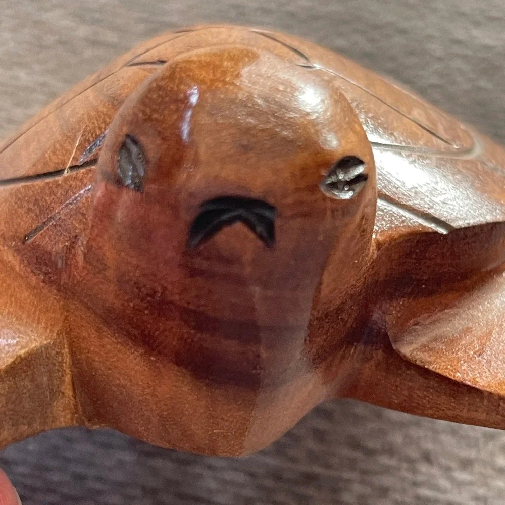 Hand Carved‎ Turtle Unsigned - Picture 6 of 7